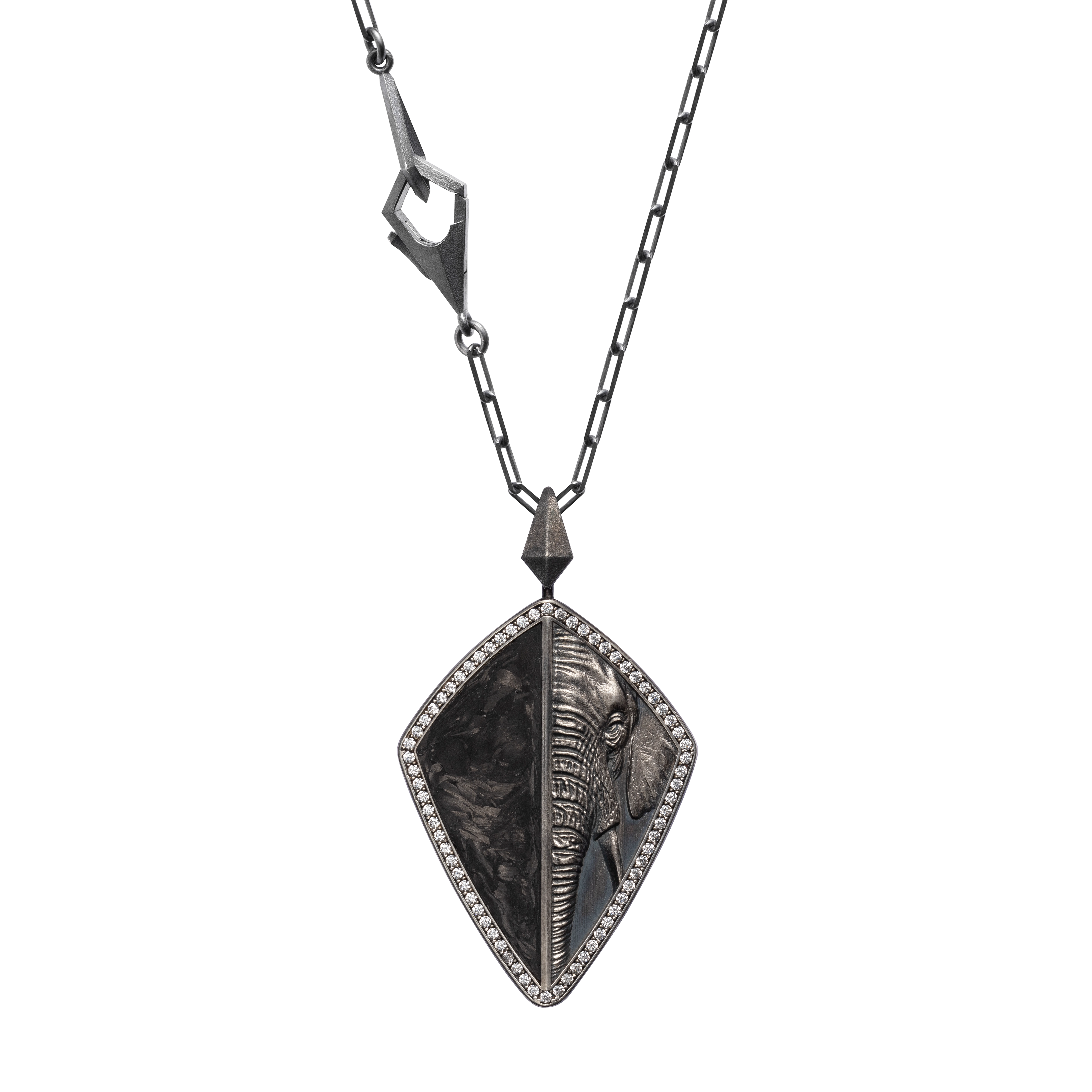 Gunmetal Sigil Pendant